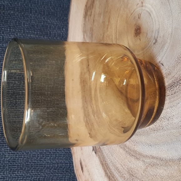 Set of 8 Vintage Honey-Amber stackable glasses - Picture 5 of 5